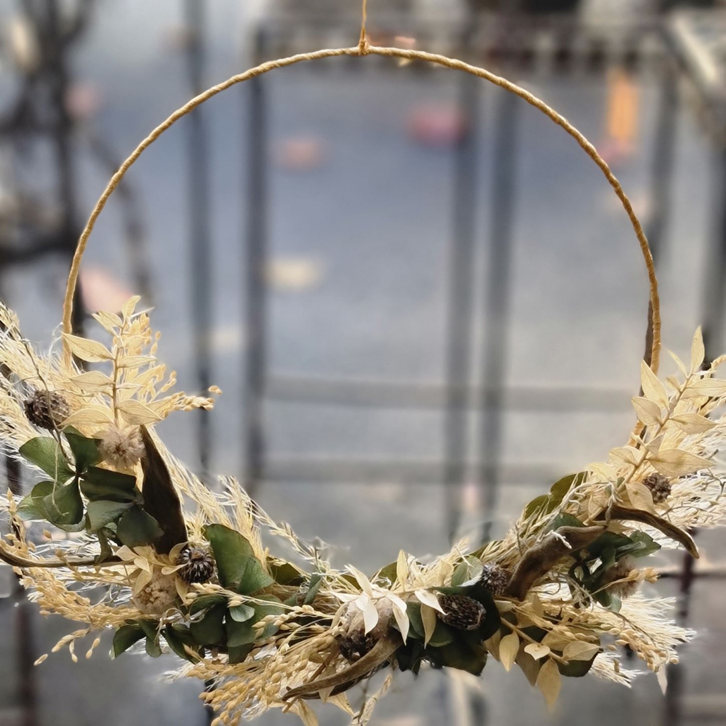 Couronne de fleurs séchées Ø 20cm N° 2
