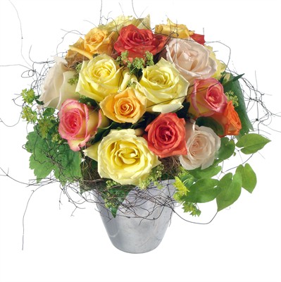 Bouquet de roses mélanges N° 12