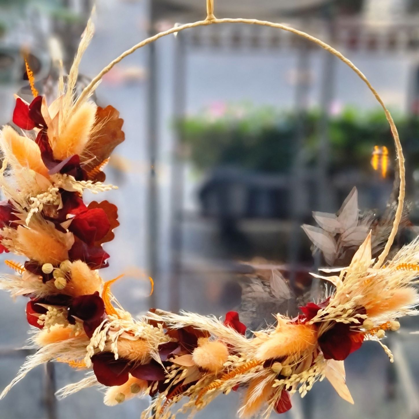 Couronne de fleurs séchées Ø 20cm  N° 1