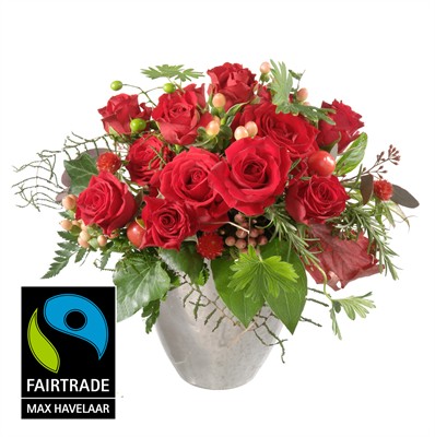 Pour mon trésor avec roses rouges petites tête N° 16