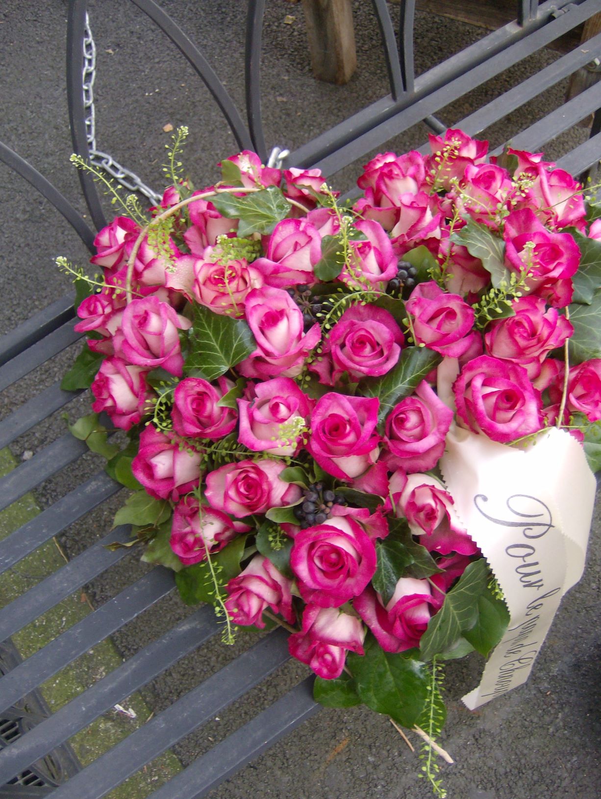 Cœur roses bicolores  N° 25